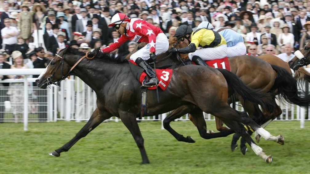 Hogmaneigh horseracing 2007Epsom  2/6/07.Vodafone 'Dash' Stakes.Won by No3 Hogmaneigh - Saleem Golam from Moorhouse Lad - Ted Durcan and Caribbean Coral - G.Gibbons 3rd.