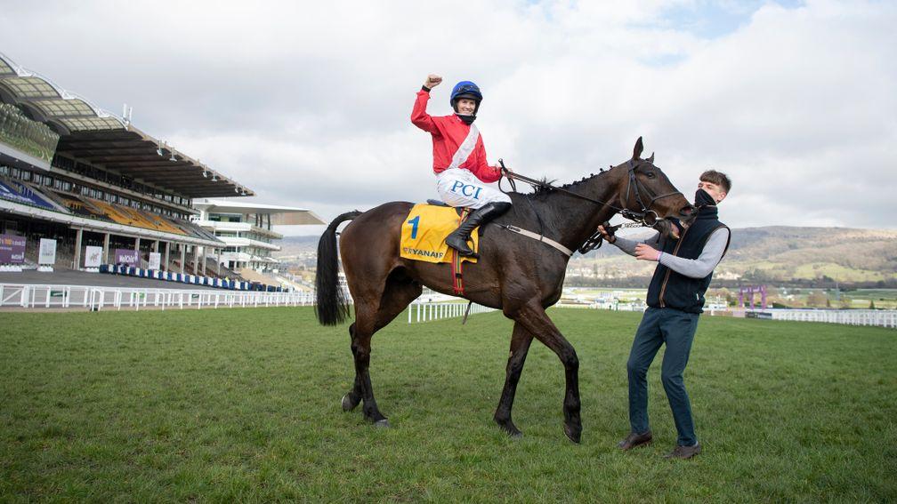 Rachael Blackmore and Allaho win the Ryanair ChaseCheltenham 18.3.21 Pic: Edward Whitaker/Racing Post