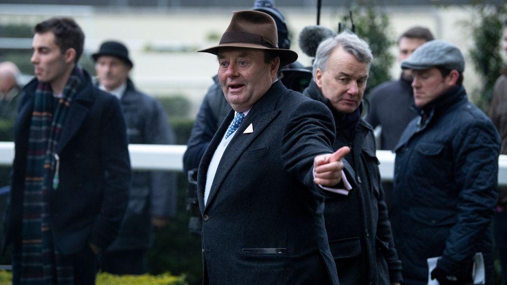 Nicky Henderson, pointing the way to the next 100 winners after compiling his quickest century with a fourtimer on Saturday