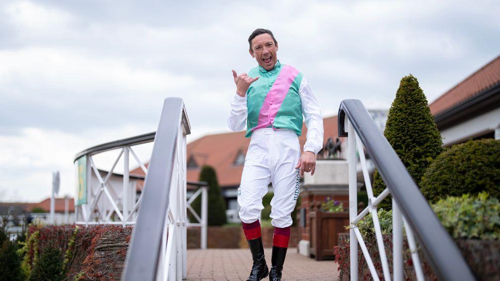 Frankie Dettori: back from the USA straight into the winner's enclosure
