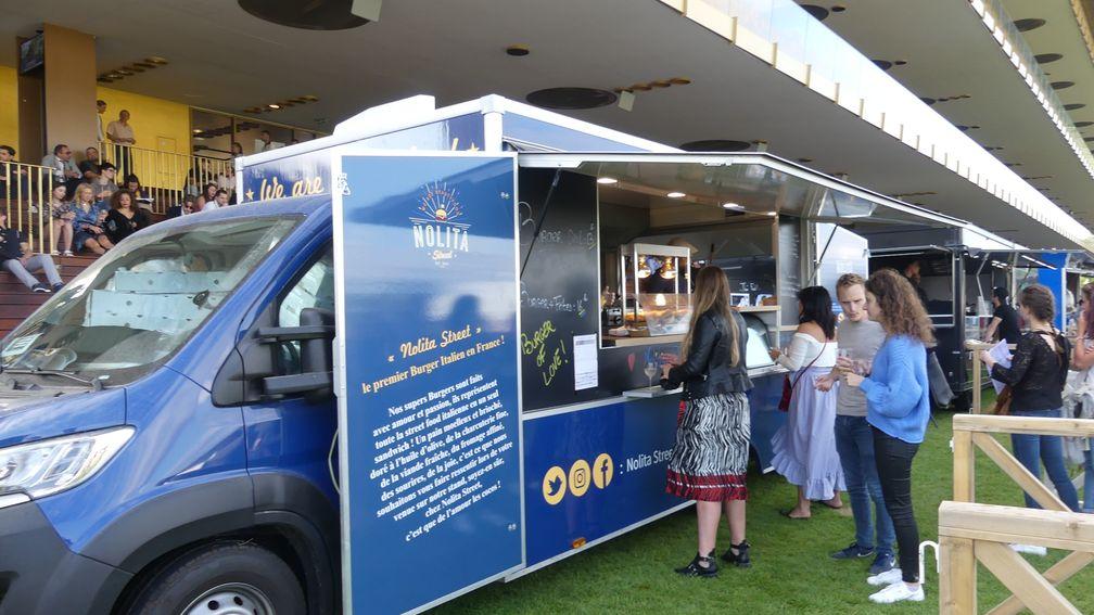 Food trucks like the ones employed at the Thursday evening 'Jeuxdi' meetings - which regularly attract 10,000 people to Longchamp - will be deployed across the racecourse during Arc weekend