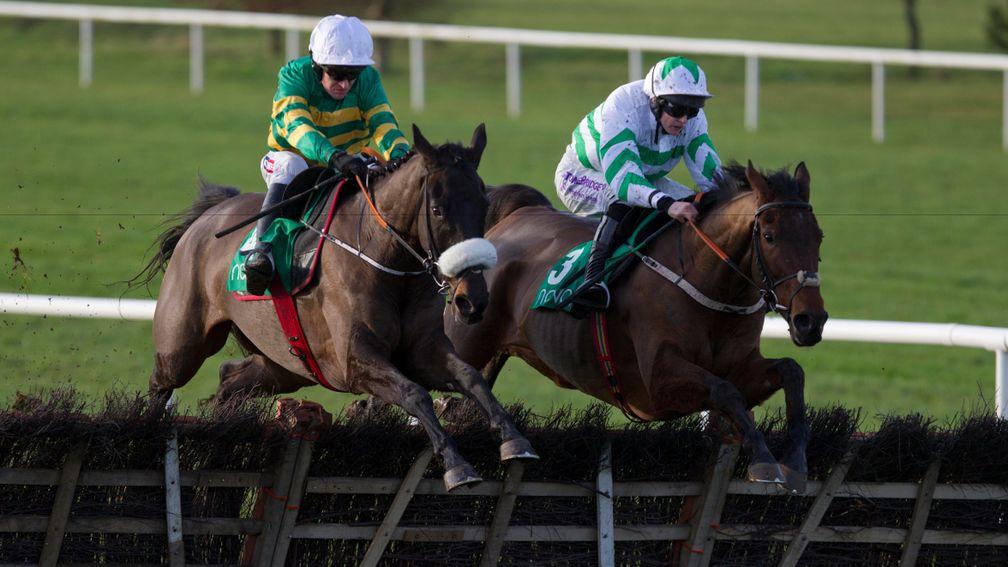 Glenloe (left): another high-profile entry in the novice chase at Plumpton on Sunday