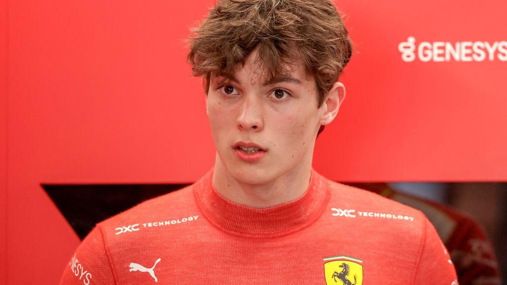 Oliver Bearman is set to have his first Grand Prix drive for Ferrari in Jeddah on Saturday. (Photo by Qian Jun/MB Media/Getty Images)