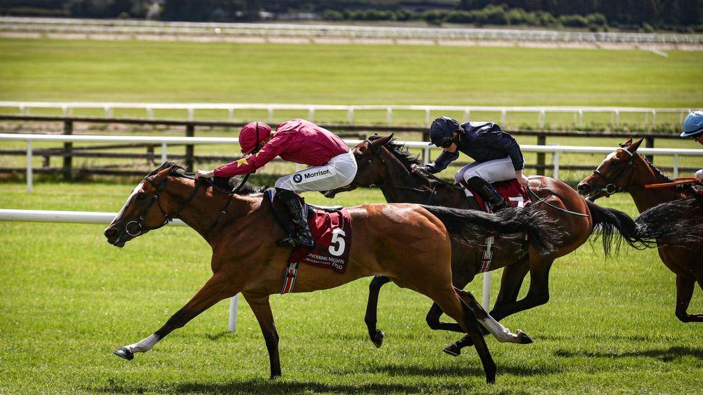 Thundering Nights: edged out Santa Barbara in the Group 1 Pretty Polly Stakes