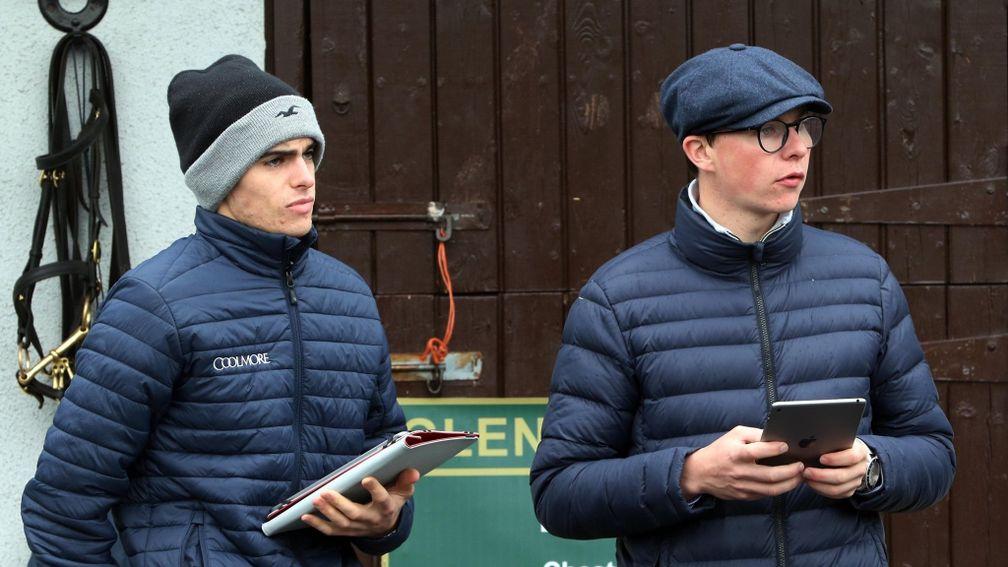 Donnacha O'Brien (left): has his first runners as a trainer at Dundalk on Friday