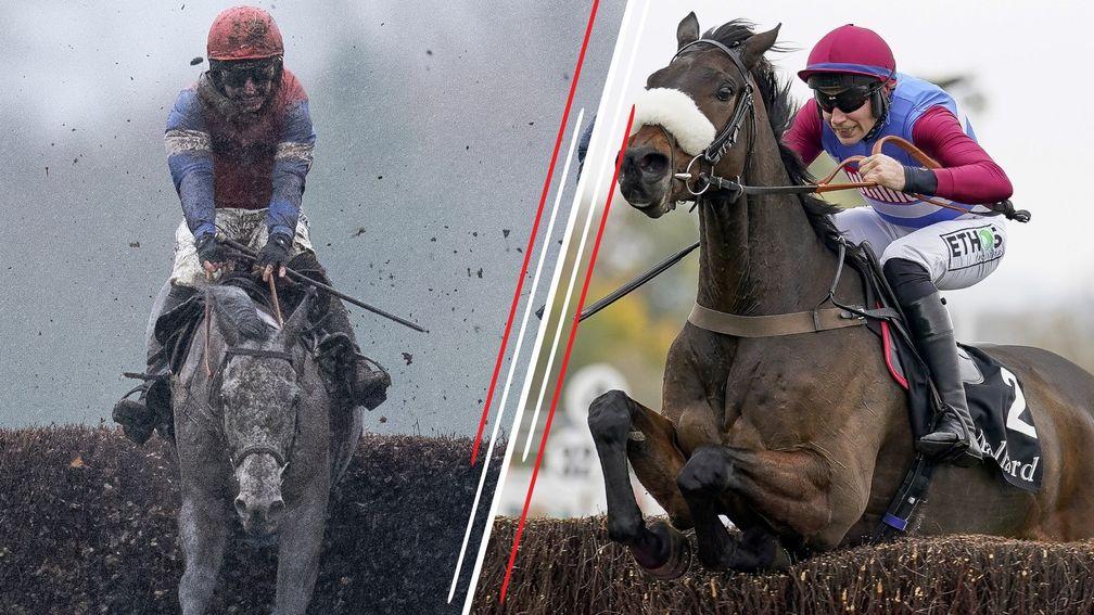 Grumpy Charley (left) and Threeunderthrufive: leading contenders for the Classic Chase