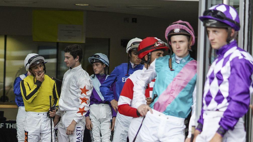 James McDonald (second right) has picked up a strong book of rides at the royal meeting