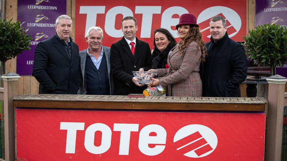 Noel (left) and Valerie Moran (second right) after The Bosses Oscar's victory at Leopardstown
