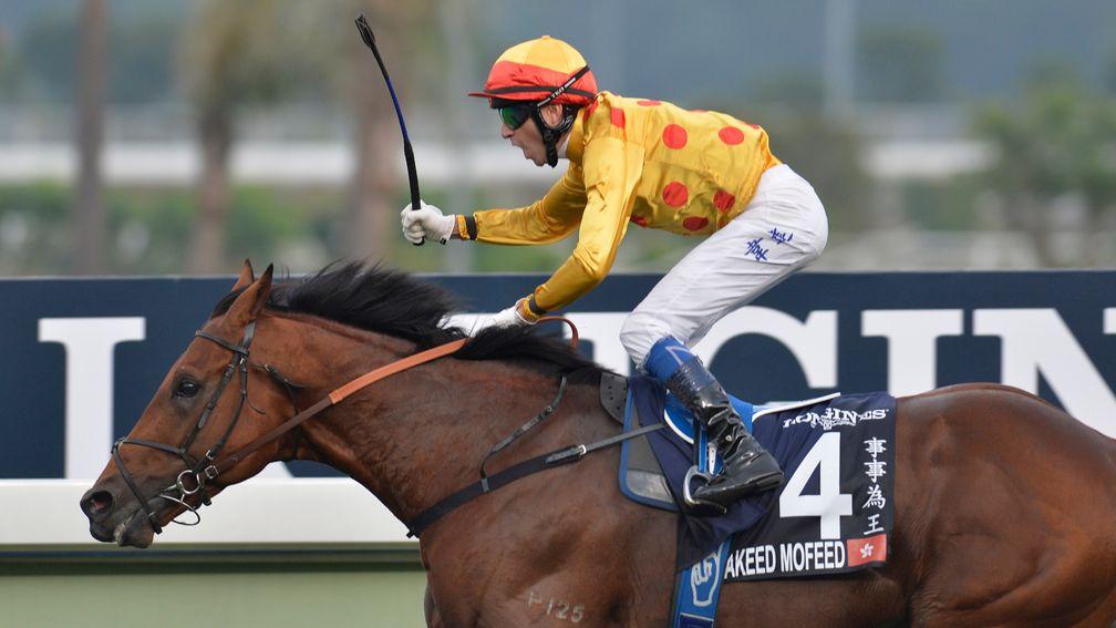 Akeed Mofeed in his racing pomp, winning the Hong Kong Cup