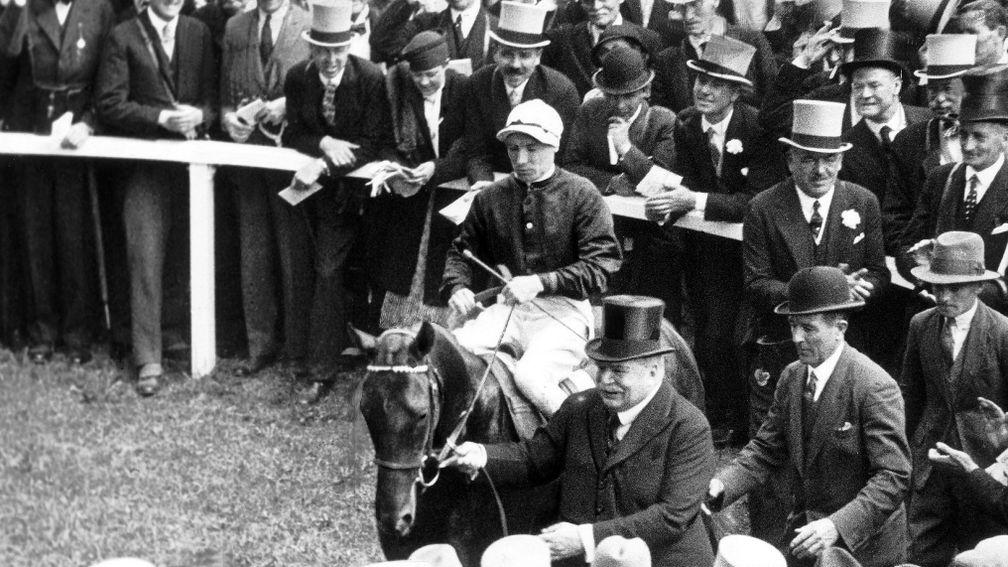 Lord Derby, the ultimate game changer, leads in Hyperion after his win in the 1933 Derby