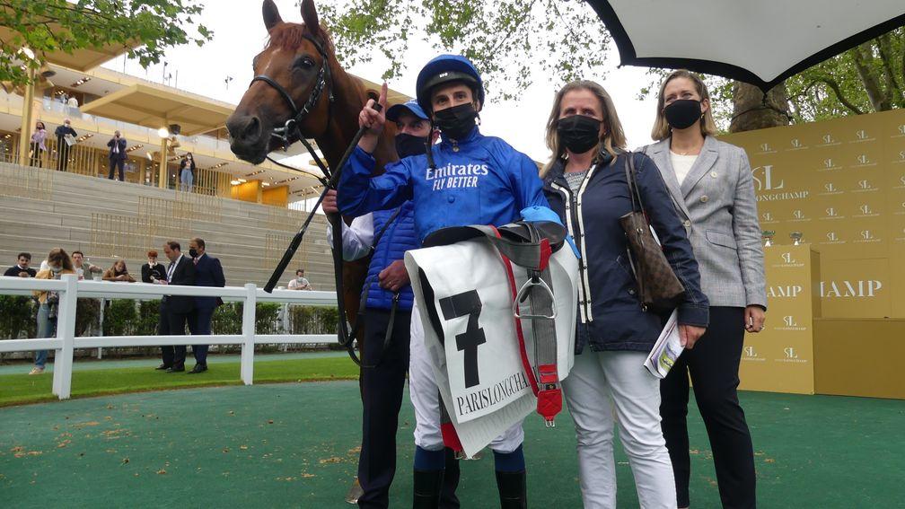 Number 1: William Buick with Hurricane Lane after their dominant display in the Grand Prix de Paris