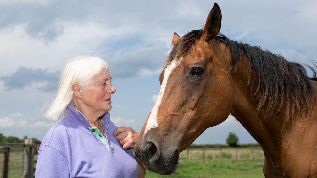 Trainer Pam Sly with her 1,000 Guineas heroine Speciosa, the dam of Special Cadeau