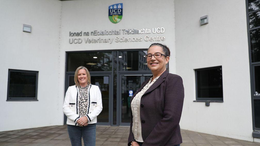 Professors Emmeline Hill (left) and Lisa Katz at University College Dublin