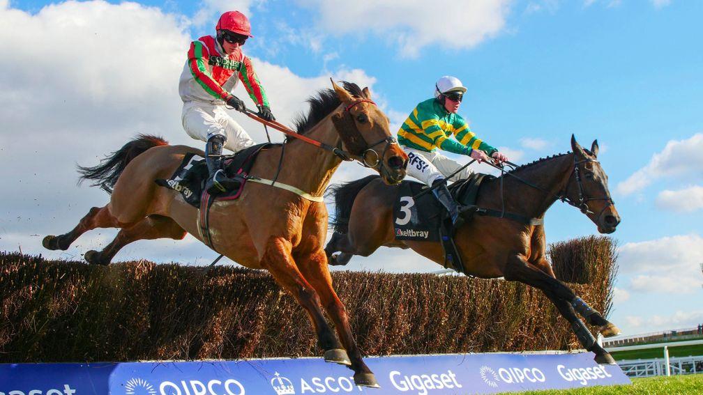 Regal Encore (right): popular chaser will head back to Ascot