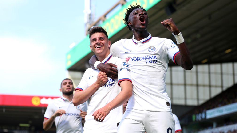 Mason Mount and Tammy Abraham (right) have seized their opportunity at Chelsea