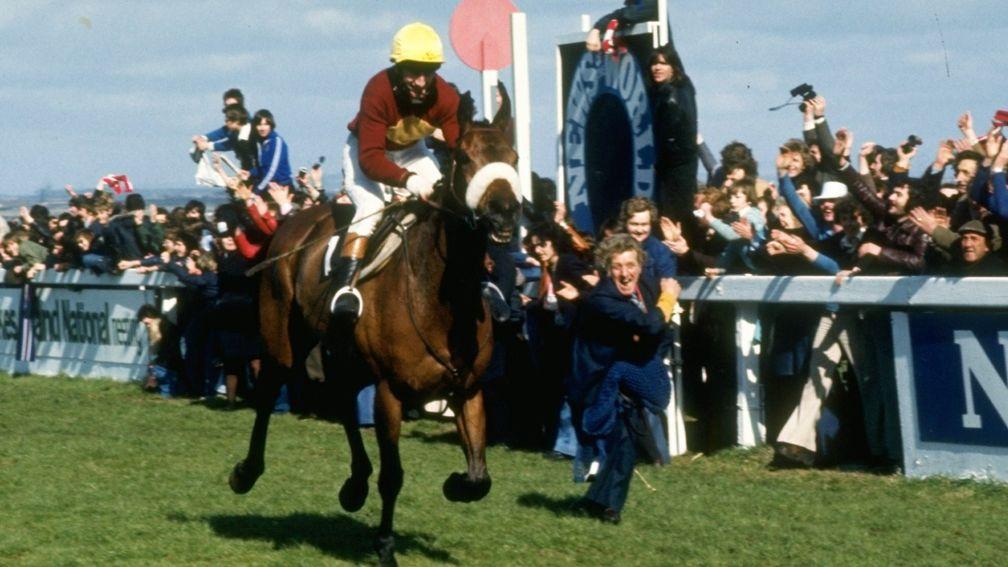 Red Rum lands his third Grand National in 1977