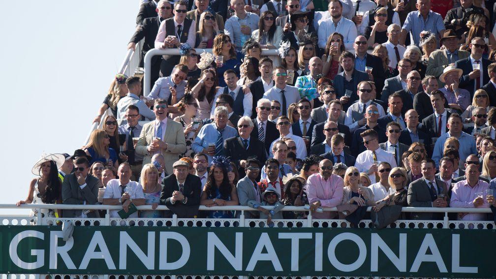 Packed stands at Aintree, the Racecourse of the Year