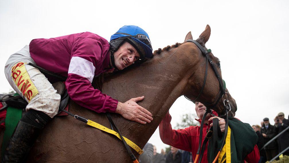 Sean Flanagan and Road To Respect celebrate their second win at Down Royal