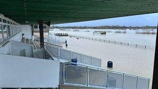 'We're properly flooded' - Huntingdon under water for third time this year just hours after racing on Thursday