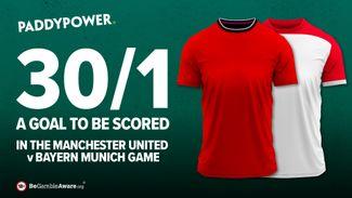 Manchester United v Bayern Munich betting offer: Get 30-1 on a goal to be scored in Tuesday's Champions League match with Paddy Power
