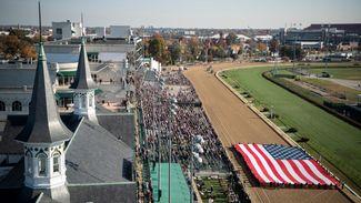 Man arrested after attempting to ride horse on to the track at Churchill Downs