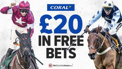 Secure £20 in Coral free bets for the Coral Gold Cup at Newbury