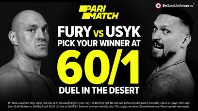 Enhanced Oleksandr Usyk Betting Odds: Get 60/1  for Usyk To Beat Tyson Fury this Saturday at Parimatch